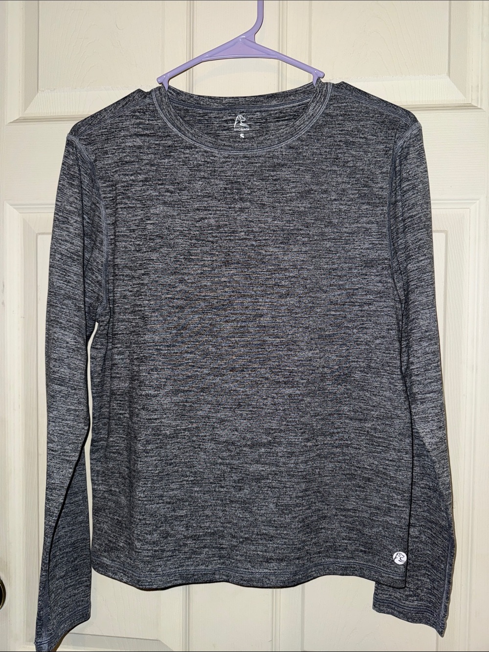 Rhoback Women’s Long Sleeve Heathered Gray Athletic Tee